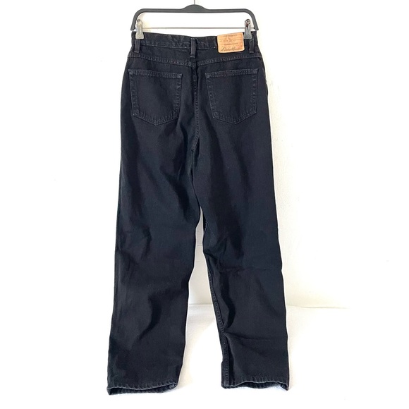 Vtg Eddie Bauer washed black high rise relaxed fit jeans - Picture 3 of 9